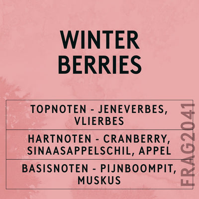 Winter Berries Fragrance Oil scent card (Dutch)