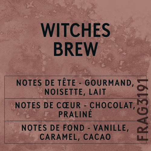 Witches Brew Fragrance Oil scent card (French)
