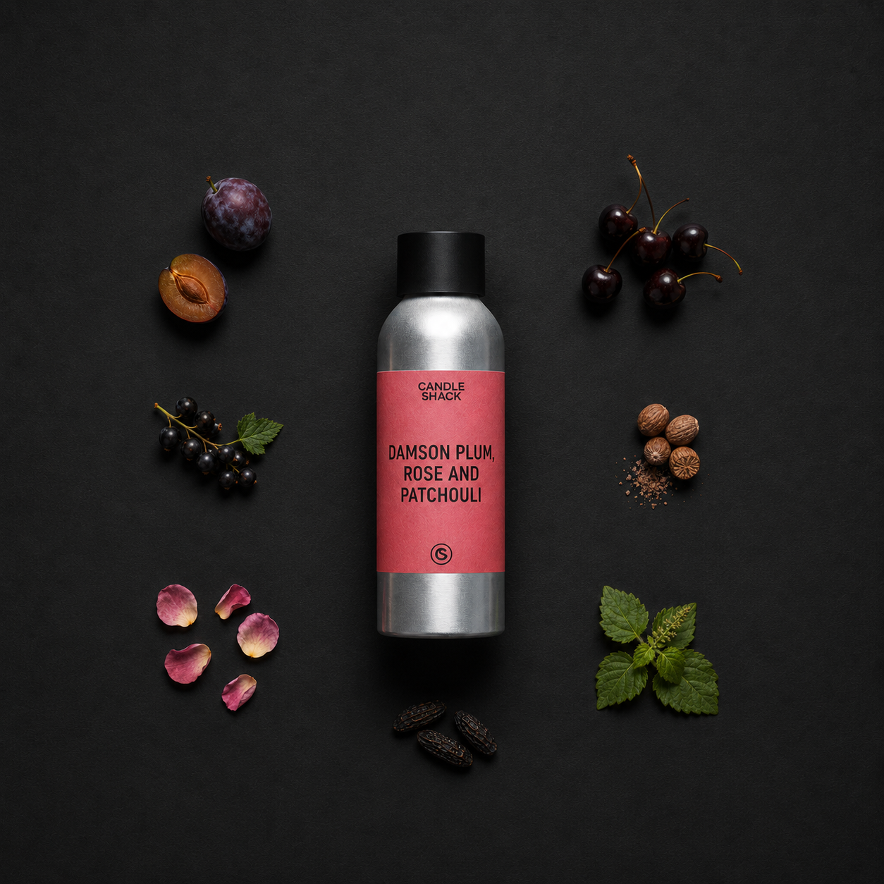 Huile parfumée Prune de Damas, rose et patchouli