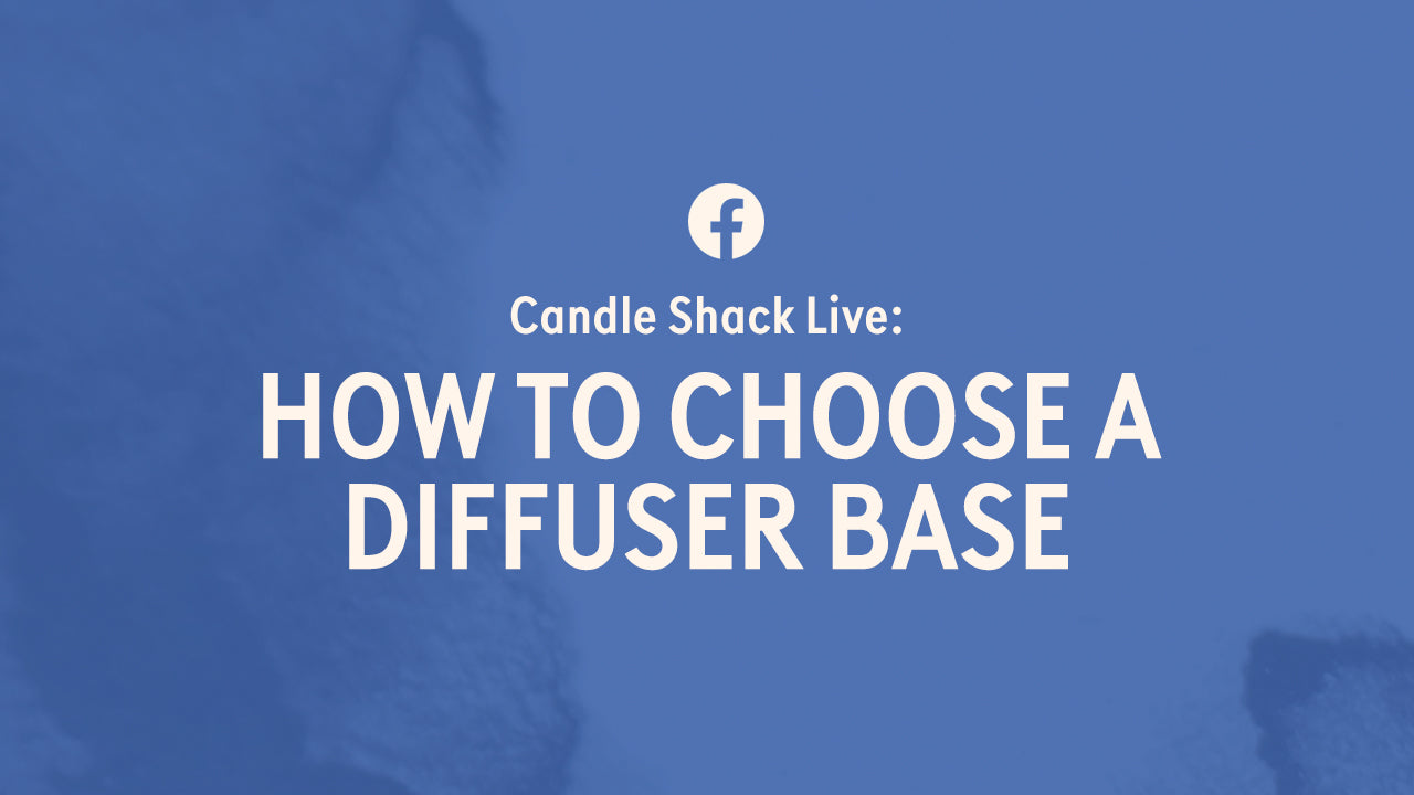 Load video: Facebook livestream, how to choose a diffuser base.