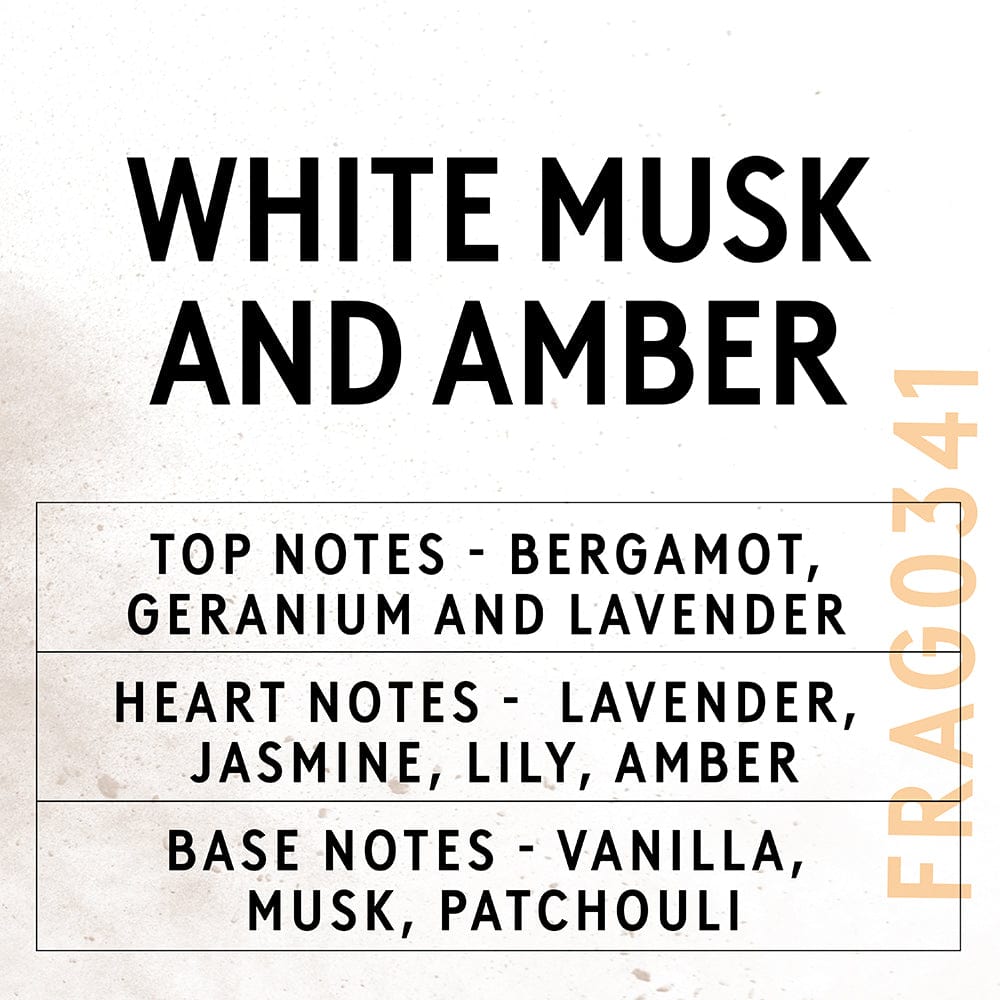 Huile parfumée au musc blanc et à l'ambre