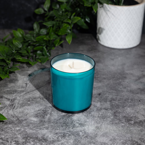 27cl Polycarbonate Candle Jar - Tourmaline Teal