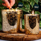 Candle Shack Candle Jar 30cl Ebony Luxury Candle Jar - Electroplated Gold (box of 6)
