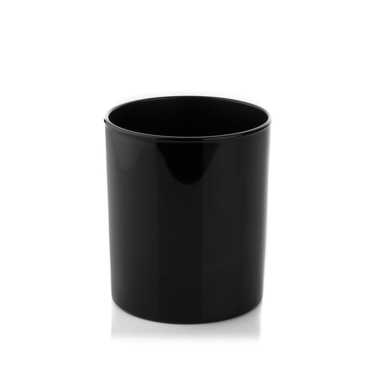 Candle Shack Candle Jar 30cl Lotti Candle Glass - Externally Black Gloss