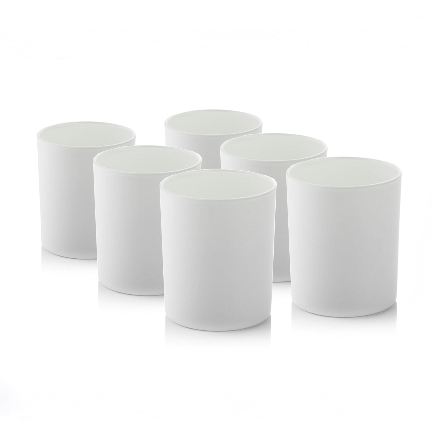 Candle Shack Candle Jar 30cl Lotti Candle Glass - Externally White Matt (box of 6)