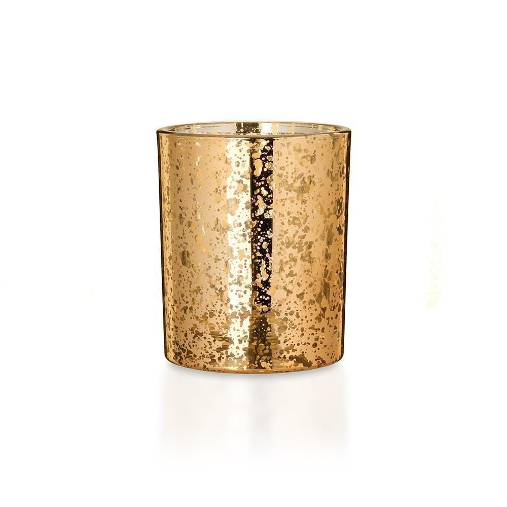 Candle Shack Candle Jar Ebony Luxury 30cl Candle Glass - Electroplated Gold