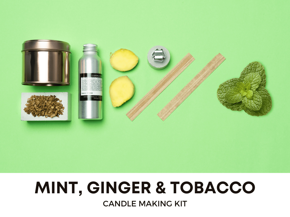 Candle Shack Candle Making Kit Mint, Ginger & Tobacco- Candle Making Kit