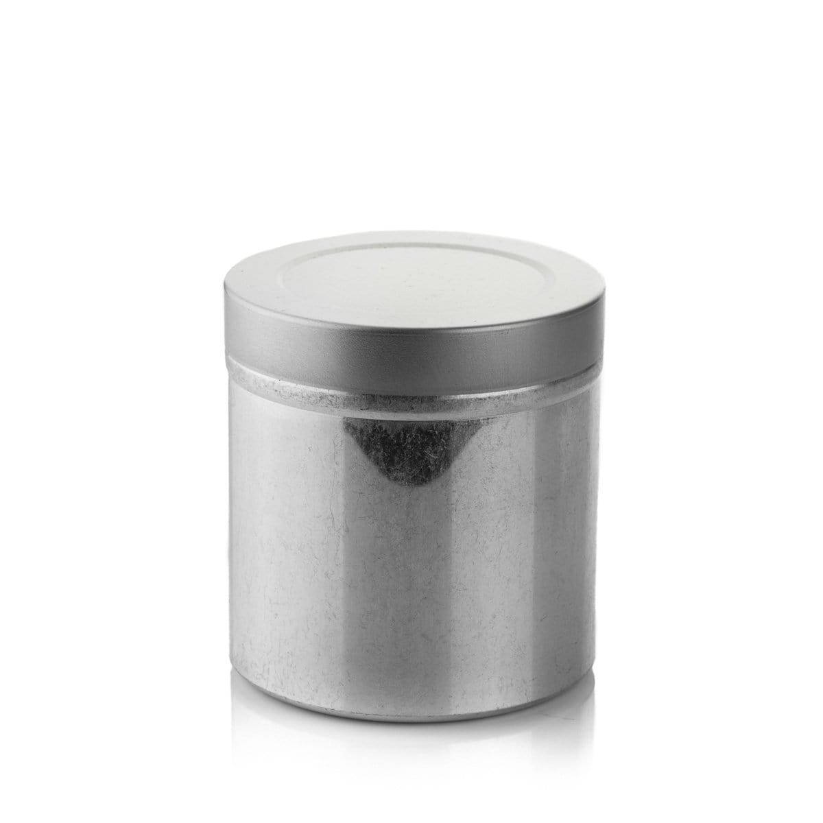 Aluminium shop candle tins