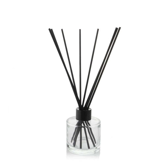Candle Shack Diffuser Bottle 100ml Squat Circular Diffuser Bottle - Clear (box of 6)