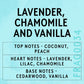 Candle Shack Fragrance Lavender, Chamomile & Vanilla Fragrance Oil
