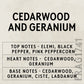 Candle Shack Nat Fragrance Cedarwood & Geranium Essential Oil