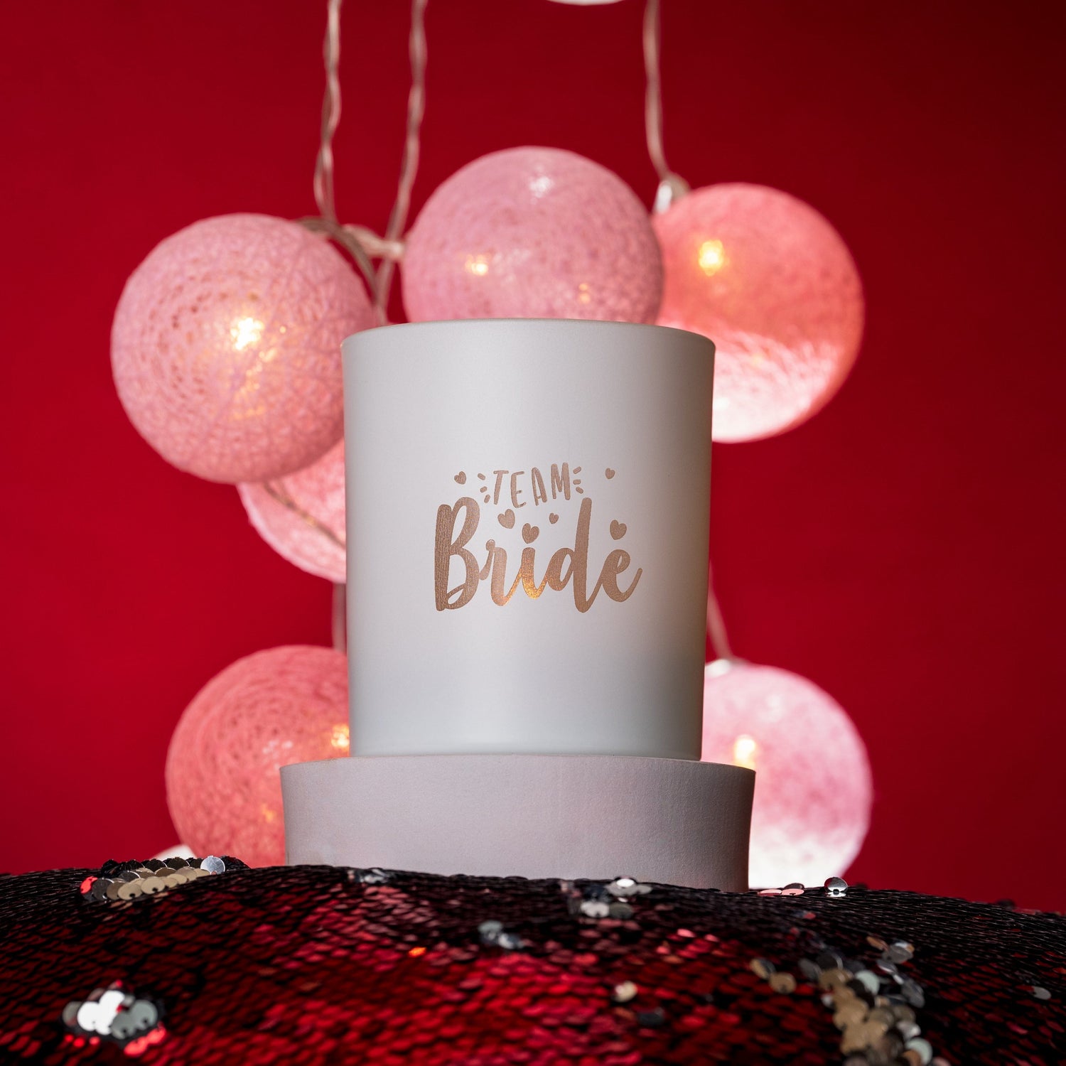 Candle Shack UK Candle Jar Team Bride - Matt White 30cl Lotti Candle Jar (Box of 6)